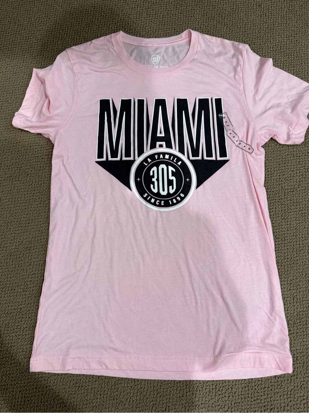 Men's Pink MIAMI 305 Graphic Short-Sleeve Tee
